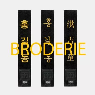 Ceinture MOOTO Noire + Broderie