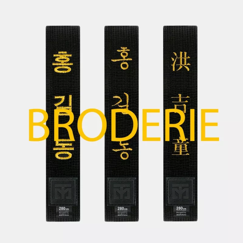 Ceinture MOOTO Noire + Broderie Ceinture MOOTO Noire + Broderie