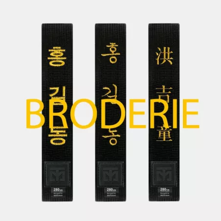 Ceinture MOOTO Noire + Broderie